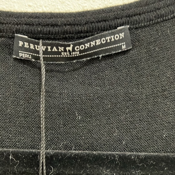 Peruvian Connection Pullover Bell Sleeves and Peplum Waist - Picture 2 of 3